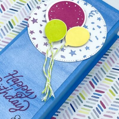 “Happy Birthday” Card with the Beautiful Balloons Stamp Set