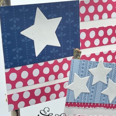 Shabby Chic American Flags