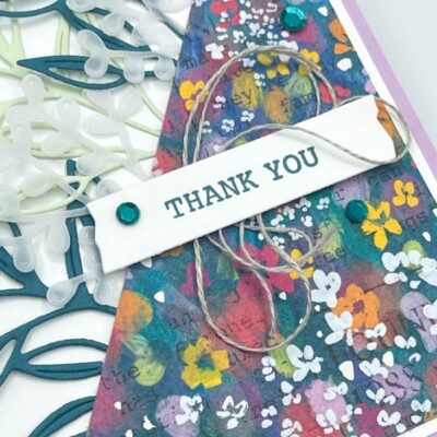 “Thank You” Card with the Gorgeously Made Stamp Set