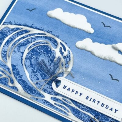“Happy Birthday” with the Waves of Inspiration Stamp Set