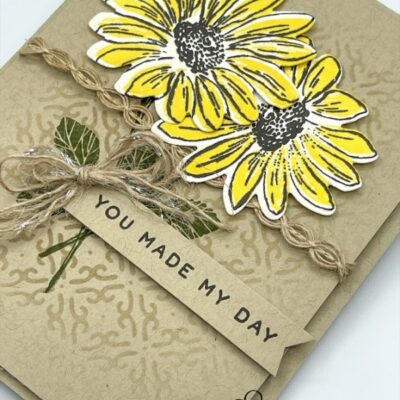 “You Made My Day” Black-Eyed Susan Card