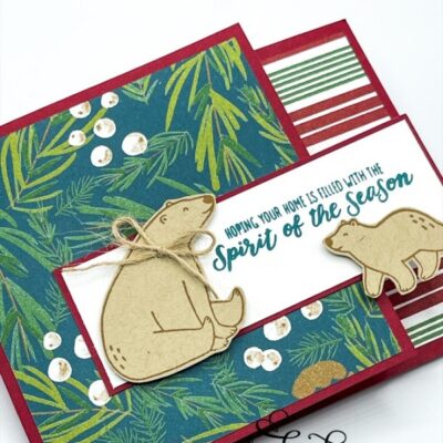 “Spirit of the Season” Bear Card with the Beary Cute Stamp Set