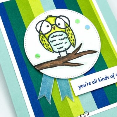 “You’re Amazing” Card with Bird’s Eye View Stamp Set