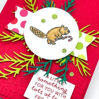 “A Little Something” Christmas Card with the Festive & Fun Stamp Set