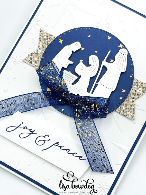 Night Of Navy 3/8 (1 Cm) Bordered Ribbon By Stampin’ Up!