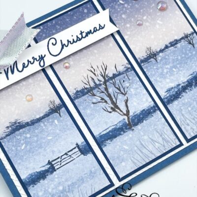 “Merry Christmas” Window Pane Card