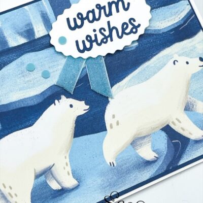 “Warmest Wishes” Polar Bear Card