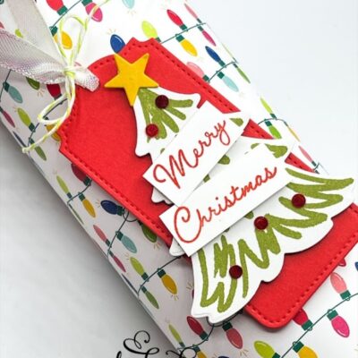 Merry Bold & Bright Kleenex Box Makeover for Christmas