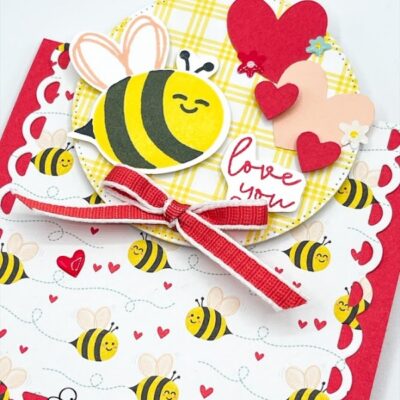“Love You” with the Bee My Valentine Stamp Set