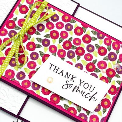 “Thank You” with the Simply Zinnia Stamp Set