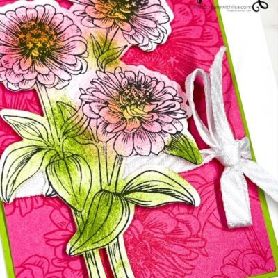 Simply Zinnia Thank You Card