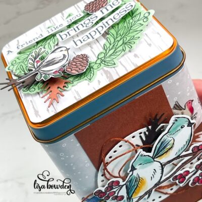 Winterly Tree Tops Gift Tin