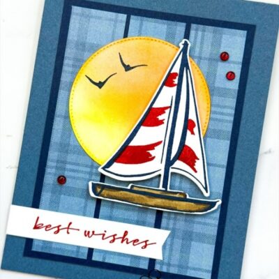 Sunrise Sailing 3 Strip Card