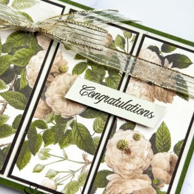 Gallery Blooms Window Pane Card