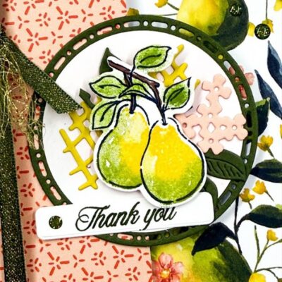 Painterly Pears Fun Fold Card