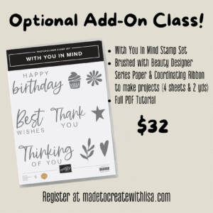 With You in Mind Add-On Class