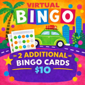 2 EXTRA CARDS for Adventure Awaits BINGO!